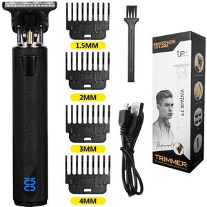 2021NEW Elektrische Lcd Tondeuse Trimmer Voor Mannen Oplaadbare Scheerapparaat Baard Kapper Haar Snijmachine Vier-Kleur