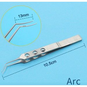 Titanium Legering Microscopische Capsulotomy Tang Gebogen Hoek Kleine Incisie