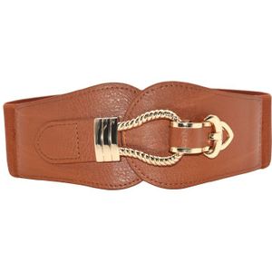 Vrouwen Breed Broeksbanden Elastische Taille Riem Jurk Gesp Accessoires Lederen Riemen Cumberbanden Waistbelts Pu Corset Riem Taille Band