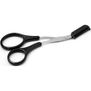 Wenkbrauw Trimmer Schaar Met Kam Facial Ontharing Grooming Shaping Scheerapparaat Cosmetische Make-Up Accessoires Wenkbrauw Schaar