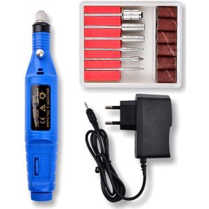 1Set Elektrische Nail Boor Machine Kit Apparatuur Voor Manicure Machine Nail Art Pen Pedicure Nail File Tool Kit Eu /Us Plug