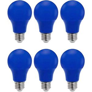 6Pcs LED Kleur Lampen 40W Equivalent Gloeilampen met E27 Medium Base