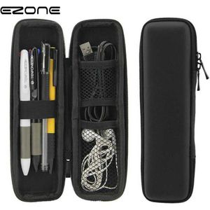 Ezone Zwart Eva Hard Shell Stylus Pen Etui Creatieve Etui Eenvoudige Opslag Container Pen Balpen Case