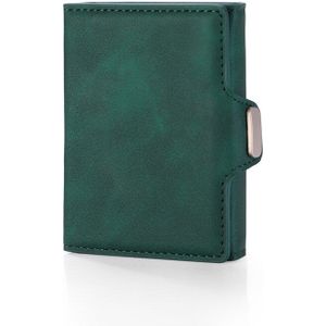 Bisi Goro Zakelijke Creditcard Houder Met Knop Reizen Paspoort Portemonnee Pu Aluminium Rfid Multifunctionele Card Case Organizer