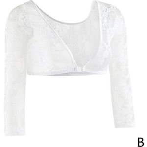 Arm Shaper Top Mesh Vrouwen Frontknoptechnologie Vrouwen Beide Side Sexy Transparante Naadloze Tops Lace Mesh H2W2