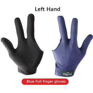 Originele Fury Handschoenen Biljart Handschoenen Blauw/Zwart Links/Rechts Antislip Lycra Stof Zwembad Handschoenen Snooker Handschoen biljart Accessoires