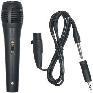 Dynamische Vocal Microfoon Handheld Microfoon 6.5Mm Male Naar 3.5Mm Vrouwelijke Jack Stereo Adapter Voor Luidsprekers Versterker Computer