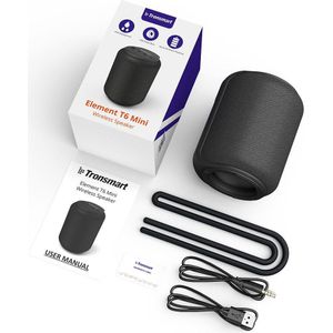 Tronsmart T6 Mini Bluetooth Speaker TWS Draadloze Draagbare Soundbar met IPX6, 360 Graden Surround Geluid, Stem Assistent
