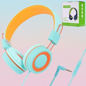 Kids Hoofdtelefoon Met Microfoon Stereo Oortelefoon Verstelbare Opvouwbare Wired Kinderen Headset Voor Meisje Jongen Online Leren Ipad Iphone