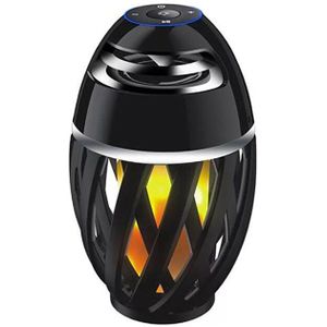 Caseier Led Vlam Verlichting Bluetooth Speaker Outdoor Draagbare Sfeer Lamp Stereo Geluid Bar Camping Halloween Muziek Speakers