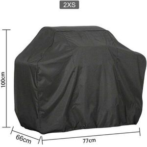 Zwarte Bbq Cover Outdoor Stof Waterdichte Weber Zware Grill Cover Regen Beschermende Outdoor Barbecue Cover Ronde Bbq Grill