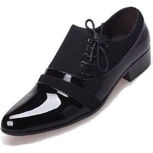 Monstceler Mannen Patent Schoenen Mannen Flats Canvas Schoenen Zakelijke Formele Man Jurk Schoen Oxfords Voor Mannen Eur: 38-44 M-18