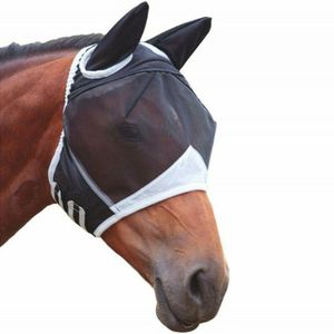 Paard/Cob/Pony Mesh Fly Masker Capuchon Met Oren Ademend Anti Mosquito Masker Ons