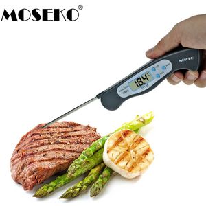 Moseko Opvouwbare Digitale Bbq Thermometer Oven Vouwen Probe Vlees Voedsel Keuken Thermometer Vloeibaar Water Olie Koken Gereedschap