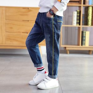 Diimuu Mode Jeans Voor Jongens Tiener Kinderen Jeans Elastische Taille Denim Broek Kids Broek Voor Boy Kids Kleding 5-13 Jaar