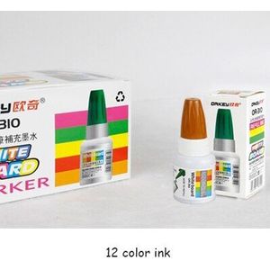 Whiteboard pen uitwisbare pen 8 kleur pak kinderen veilig met 12 kleur inkt pen Voorschoolse