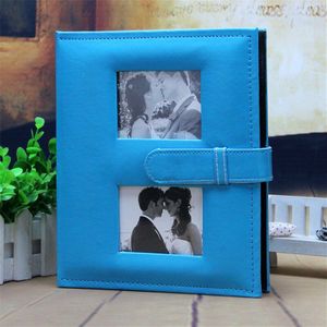 6 inch Fotoalbum Met Interleaf PU Leather Case Type-200 Zakken Voor De Minnaar Van Bruiloft Zoete geheugen Fotoalbum