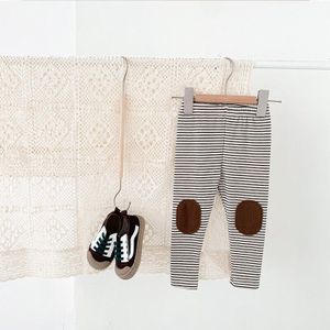 Lente En Herfst Baby Meisjes En Jongens Panty Gestreepte Elastische Leggings Peuter Baby Kleding Koreaanse Broek 0-24 maand