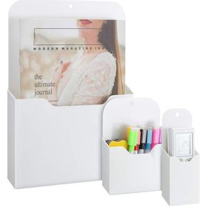 3 Pack Magnetische Bestand Houder, Grote Maat Koelkast Opbergvak Voor Klasse Whiteboard, Kantoor, Koelkast, Locker