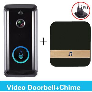 Video Deurbel Ubell Wifi 1080P Smart Video Intercom Deurbel Ip Camera Home Security Monitor Compatibel Alexa Google Assistent