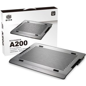 Cooler Master A200 Ultra-Slim Laptop Koeler Dual Fan Twee Usb-poort Gaming Laptop Cooling Voor Pad Base 9-16Inch 140Mm Stille Fans