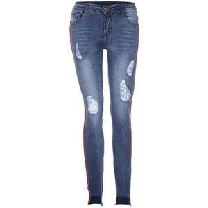 Jeans vrouw hoge taille jeans Denim zachte comfortabele Ripped Elastische Gat Potlood Broek Jeans Broek gescheurde jeans voor vrouwen N1