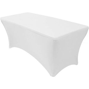 4FT Rechthoekige Spandex Stretch Tight Fit Tafel Cover Lycra Schraag Tafelkleed Polyester Fiber Tafelkleed Decor