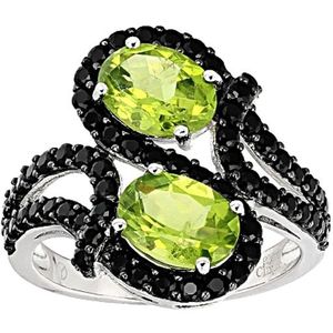 Lady Zirkoon Ring Sieraden Classic Women Crystal Engagement Wedding Paar Ring Voor Meisje Vriend Party Beste