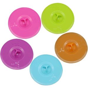 Siliconen Cup Deksels Cirkel Cup Cover Anti dust Luchtdichte Afdichting Mok Cover Cup Deksels Lepel Houder 11cm 4.3 inches Kookgerei Onderdelen