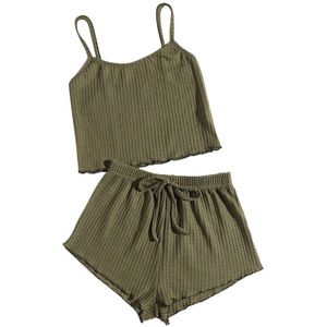 Zomer Pyjama Set Voor Vrouwen Zachte Comfortabele Korte Mouwen T-shirts En Shorts Losse Homewear Band Ondergoed