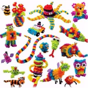 400Pcs Plastic Creatieve Handgemaakte Speelgoed Puzzels Diy Kid Speelgoed Magic Doorn Bal Clusters Speelgoed