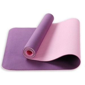 6Mm Tpe Mat Voor Fitness Antislip Gym Yoga Mat Oefening Pilates Matten Pads Vrouwen Body Workout Yoga Mat accessoires Yoga Mat Dikke