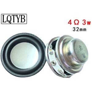 2pcs32mm Pot Bodem Magnetische Luidspreker 4 Ohm 3W Ronde Volledige Frequentie Bluetooth Speaker Speaker Audio Speaker