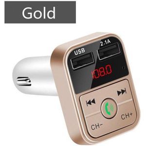 Bluetooth 5.0 Fm-zender Auto Draadloze Adapter Mic Audio Receiver Auto MP3 Speler 2.1A Dual Usb Fast Car Charger Accessoires