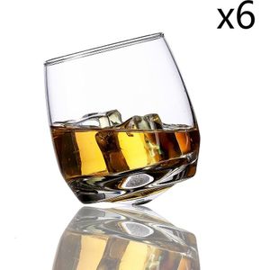 Creatieve Tumbler Gyrate Wijn Bril Scotch Whisky Rock Glas Voor Bar Kantoor Huishoudelijke Bier Jack Whisky Crystal Cup