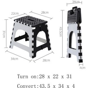 Vouwen Krukje Opvouwbare Kruk Voor Kids & Volwassenen, Keuken Tuin Badkamer Inklapbare Stepping Kruk
