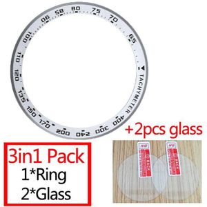 3in1 Pack Anti Scratch Protection Ring Voor Huami Amazfit Gtr 47Mm 42Mm Bezel Ring Saffier Wijzerplaat Styling case Cover + Glas