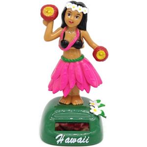 Solar Dansen Hawaii Meisje Hula Hoofd Schudden Speelgoed Zonne-energie Auto Interieur Decompressie Dashboard Ornament Auto Accessoires