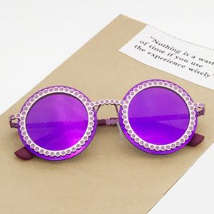 Iboode UV400 Ronde Metalen Frame Zonnebril Voor Kinderen Jongens Meisjes Koreaanse Mode Baby Zonnebril Vintage Retro Kinderen Shades