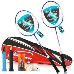 Badminton Racket Professionele Mannen Vrouwen Badminton Rackets Licht Gewicht Ferroalloy Fitnessapparatuur 1 Paar
