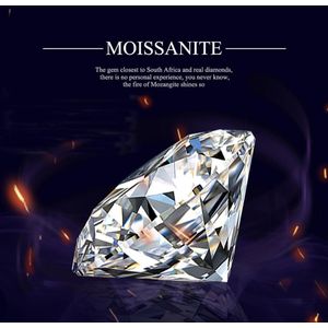 Szjinao Real 100% Losse Edelstenen Moissanite Stenen 3Mm Tot 8Mm 2ct D Kleur VVS1 Diamant Cvd Lab Uitstekende cut Voor Diamond Ring