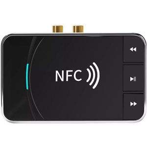 BT300 Nfc Bluetooth 5.0 Audio Ontvanger Zender Draadloze Stereo Bluetooth Audio Adapter Nfc 3.5Mm Aux Rca Auto Speaker