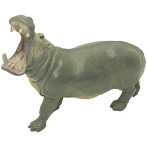 Wilde Grote Hippo Model Plastic Dier Speelgoed Home Decoratie Kinderen Onderwijs