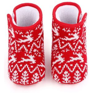 Baby Kerst Warme Schoenen Baby Meisjes Jongens Elanden Snowboots Zachte Zool Antislip Crib Schoenen Winter Warme Gezellige winter Warm Booties