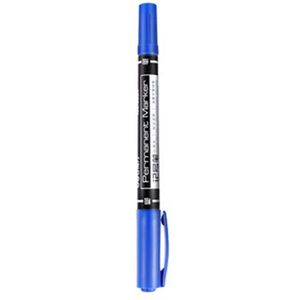 3 Stks/pak Twin Tip Permanente Markers, Fijne Punt, (Inkt, Blauw, Zwart, 0.5Mm-1Mm) Rode X7V9