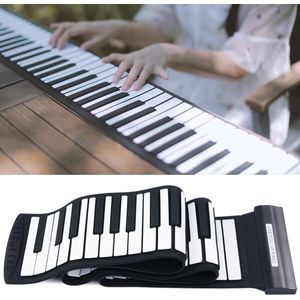 Oplaadbare 88 Key Digitale Roll-up Piano Voor Kinderen Beginner Elektronische Muziek Roll Up Piano Siliconen Opvouwbare Met Luidspreker