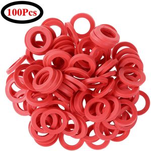 100Pcs Rode Tuinslang Wasmachines Rubber O-Ring Seals Siliconen Ringen Pakkingen Voor Standaard 3/4 Inch Tuin Douche slang