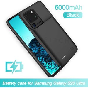 Voor Samsung S20 Ultra Batterij Case 6000Mah Draagbare Ultra-Dunne Powerbank Opladen Externe Case Voor Samsung Galaxy S20 plus