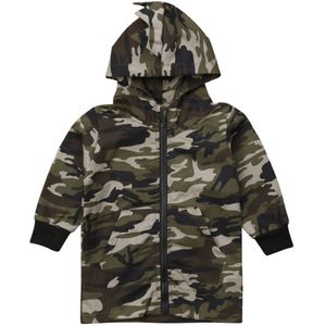 Herfst Winter Kleding Kinderen Jongen 3D Dinosaurus Camouflage Capuchon Jas Mode Uitloper Kinderen Kleding voor 2-7Y