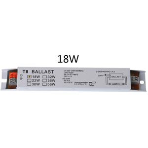 T8 220-240V Ac 2X58W 2X18W 2X30W Breed Voltage elektronische Ballast Tl Lamp Voorschakelapparaten